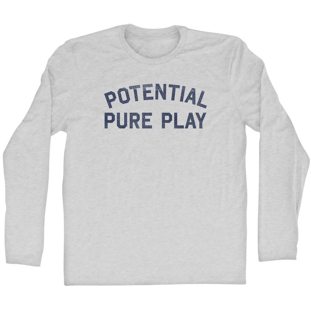 Potential Pure Play Adult Cotton Long Sleeve T shirt